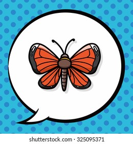 bug doodle, speech bubble
