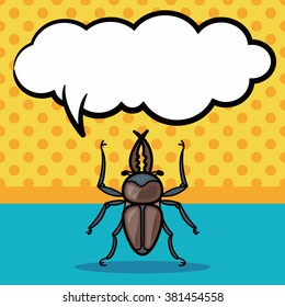 bug doodle, speech bubble