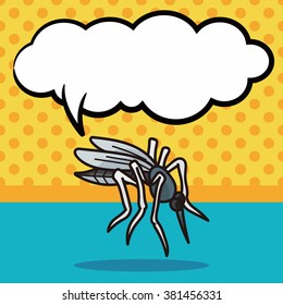 bug doodle, speech bubble