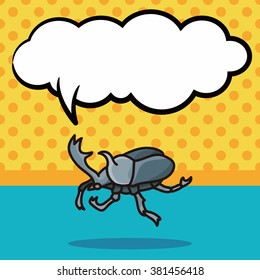 bug doodle, speech bubble