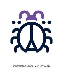 bug duotone icon. Sleek and modern vector icon for websites, mobile apps, marketing materials, and corporate design. Fully scalable and ready to use.