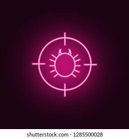 bug exterminator icon. Elements of pest control and insect in neon style icons. Simple icon for websites, web design, mobile app, info graphics