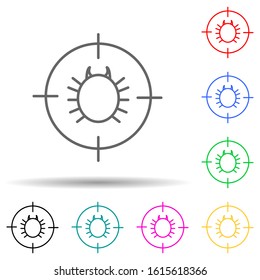 bug exterminator multi color style icon. Simple thin line, outline vector of pest control and insect icons for ui and ux, website or mobile application