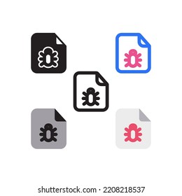 Bug File icon Pack Version