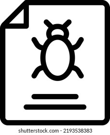 archivo de error Ilustración vectorial en un fondo transparente.Símbolos de calidad premium.Icono de vector de línea delgada para diseño de concepto y gráfico.