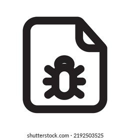 Icono de archivos de error con estilo de esquema