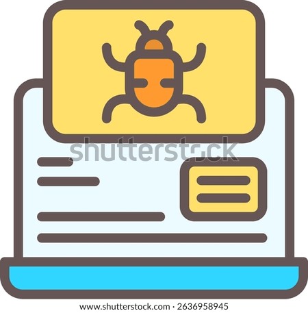 Bug Filled Style Icon Design