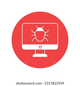 Bug Finder  Vector Icon with trendy background colors that can easily edit or modify 

