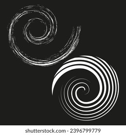 Bug fireworks vortex spiral. Vector illustration. EPS 10.