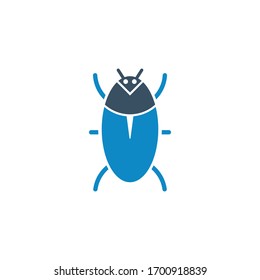 Bug, fix icon (vector illustration)