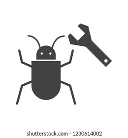 Bug fixing Glyph black icon