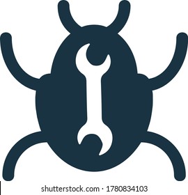 Bug Fixing Icon Vector Graphics Stock Vector (Royalty Free) 1780834103 ...