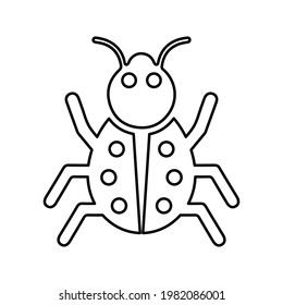 Bug, fixing, Insects outline icon. Line art design.