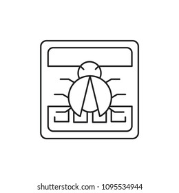 Bug Fixing Modern Simple Vector Icon
