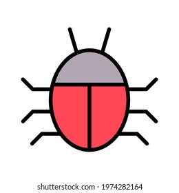 Bug, fixing, repair icon vector image. Can also be used for internet security. Suitable for use on web apps, mobile apps and print media.