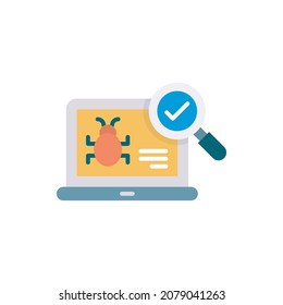 Bug Fixing vector Flat Icon Design illustration. Web And Mobile Application Symbol on White background EPS 10 File