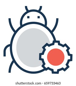 Bug Fixing Vector Icon