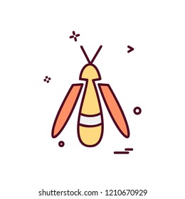 Bug fly icon design vector