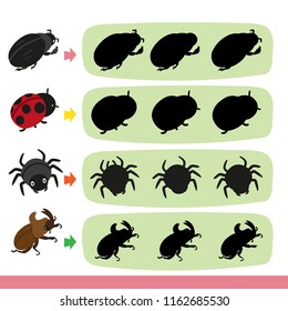 bug game vector collection design