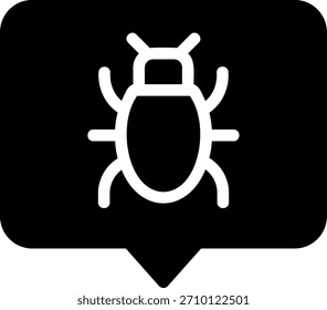 Fehler Glyphe Symbol Illustration Vektor