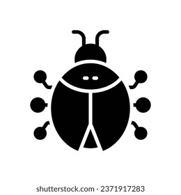 bug glyph icon. vector icon for your website, mobile, presentation, and logo design.