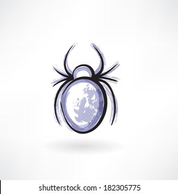 bug grunge icon