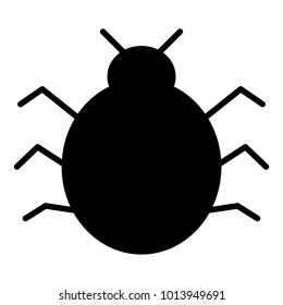 Bug Icon.  96x96 for Web Graphics and Apps.  Simple Minimal Pictogram. Vector