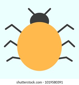 Bug Icon.  96x96 for Web Graphics and Apps.  Simple Minimal Pictogram. Vector