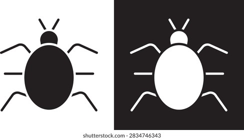 Bug icon app vector pack..