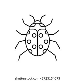 Bug icon. beetle insect sign. software malware virus icon. computer cyber malicious code icon for UI designs.