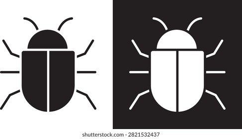 Bug icon clean ui clipart..