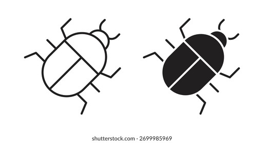 Concepto de icono de error. Símbolo del logotipo para el Web y el móvil. Pixel perfecto.