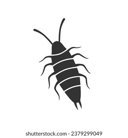 Bug icon containing legs and little arms knows as bedbug. Vector