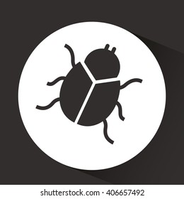 bug icon design 