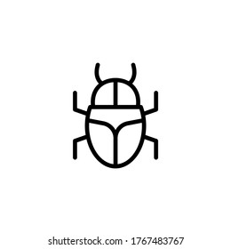 Bug icon design isolated on white background