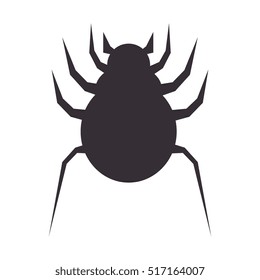 bug icon design over white background