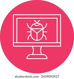 Bug-Icon-Design für den persönlichen und kommerziellen Gebrauch.