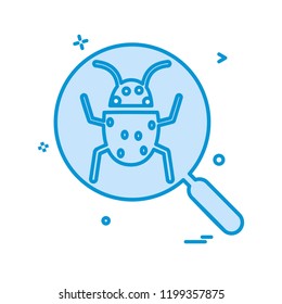 Bug icon design vector