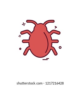 Bug icon design vector