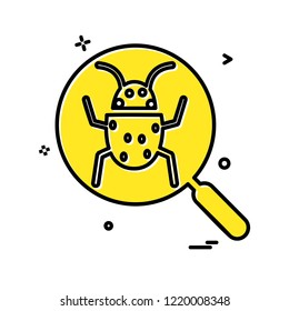 Bug icon design vector