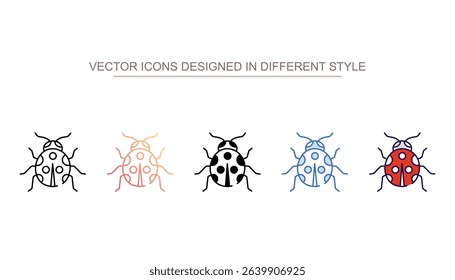 Bug icon design with white background stock illustration