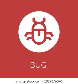  Bug icon. Editable  Bug icon for web or mobile.