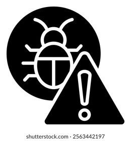 Bug Icon Element For Design