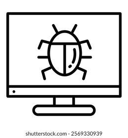 Bug Icon Element For Design