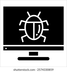 Bug Icon Element For Design