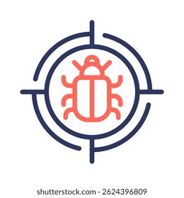 Bug Icon Element For Design