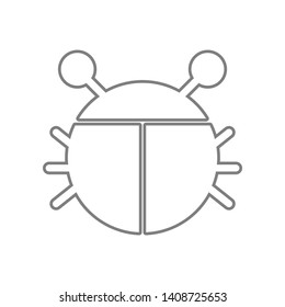 Bug icon. Element of web for mobile concept and web apps icon. Outline, thin line icon for website design and development, app development