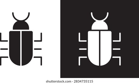 Bug icon flat graphic EPS10..
