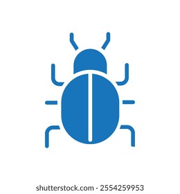 Bug icon Flat line illustration
