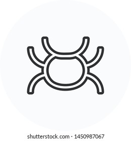 Bug icon, flat symbol vector design. Great for mobile app, web design, print materials, etc.